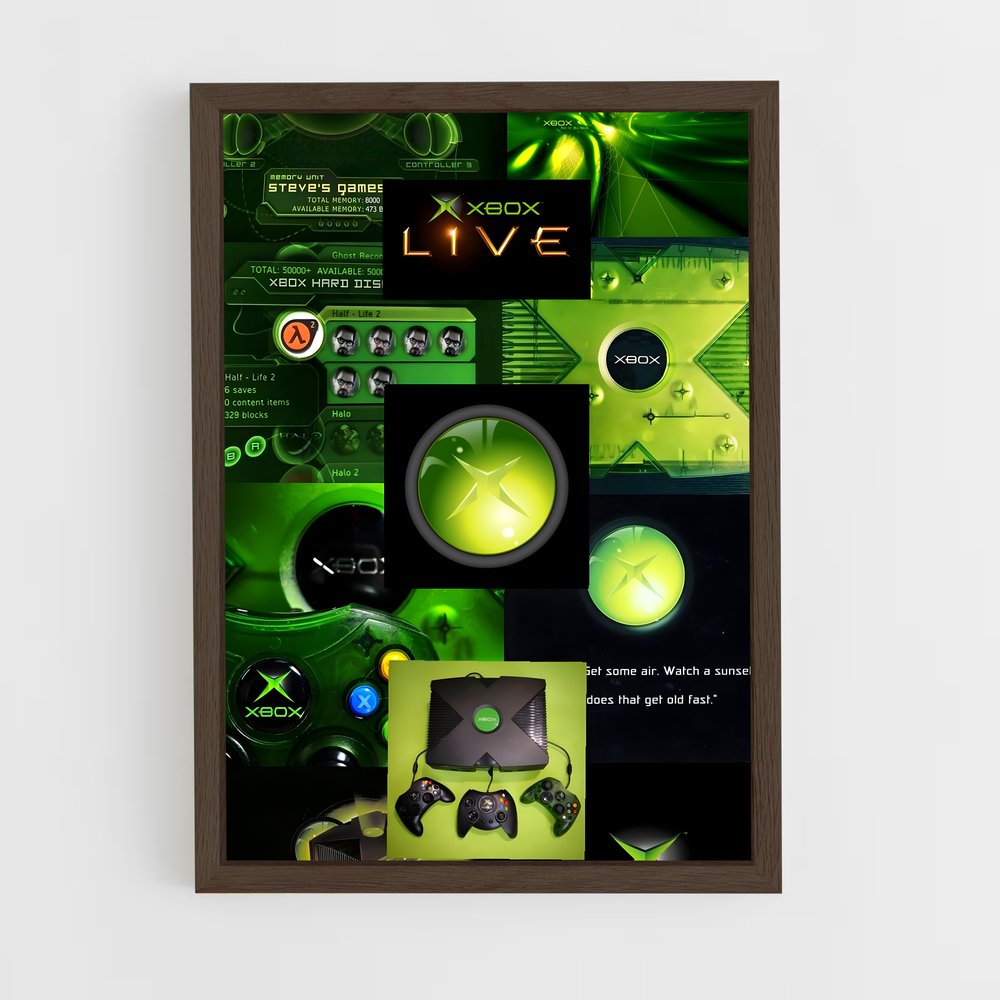Poster Xbox Chromatique – affiche Consoles (vue 5)